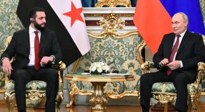 بوتين للشرع: نهنئكم على جهودكم للحفاظ على وحدة سوريا