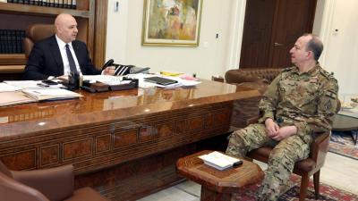 عون يبحث قائد الجيش التحضيرات لزيارته المرتقبة الى واشنطن