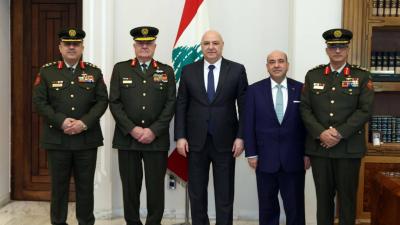 قائد الجيش الأردني في بعبدا: ندعم الجيش اللبناني بالعتاد والتدريب