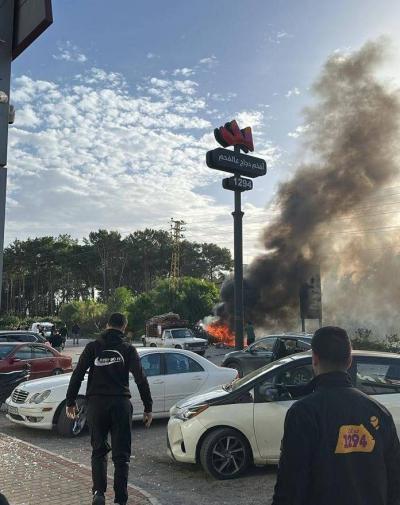 غارة إسرائيلية تستهدف سيارة في صور