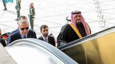 الرئيس التركي أردوغان يصل إلى الرياض