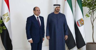 محمد بن زايد يستقبل السيسي في أبوظبي