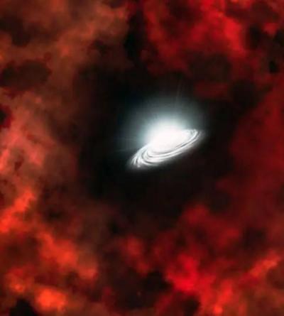 دون انفجار.. صورة لنجم يتلاشى مولداً ثقباً أسود