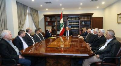 عون: خيار الانماء المتوازن يعكس إرادة لتثبيت المواطنين في بلداتهم