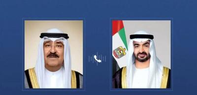 الإمارات والكويت تتفقان على اتخاذ جميع الإجراءات لصون الأمن والاستقرار