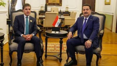 اتصال بين السوداني وبارزاني لبحث التصعيد الإقليمي