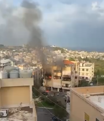 بالفيديو: غارة على شقّة في حارة صيدا