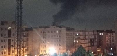 فيديو متداول من مهرآباد.. إحتراق طائرة بعد غارات على طهران