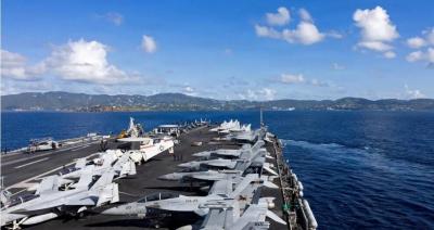 بلومبرغ عن البنتاغون: مشاكل أعمق بكثير في حاملة الطائرات 