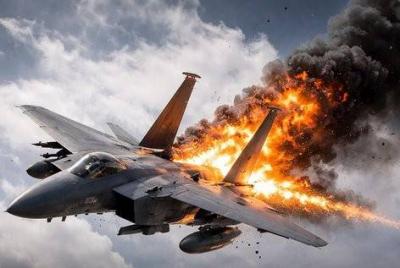 بالفيديو - مشاهد لاستهداف مقاتلة 