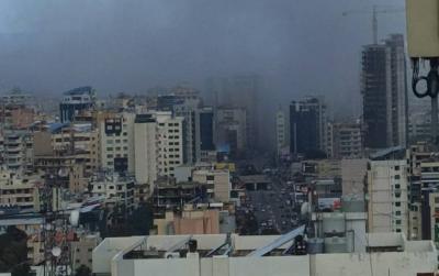 بالفيديو - غارة على الضاحية بعد الإنذار الاسرائيلي