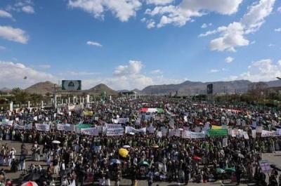 تظاهرات حاشدة في اليمن رفضاً لـ«إسرائيل الكبرى»