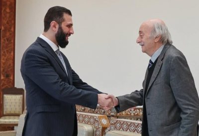 الشرع يستقبل جنبلاط