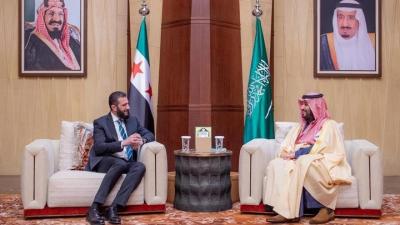 محمد بن سلمان يلتقي الشرع في جدة