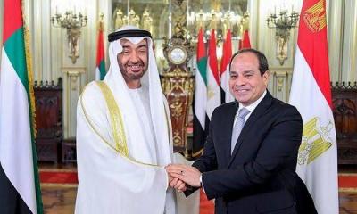 السيسي وبن زايد يتفقدان المقاتلات المصرية المتمركزة في الإمارات