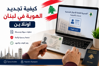 كيفية تجديد الهوية في لبنان اونلاين