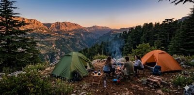 أفضل 5 أماكن تخييم في لبنان