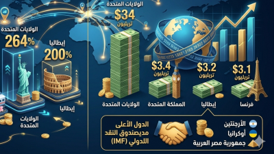 الدول الأكثر مديونية في العالم للعام 2026