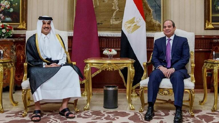 السيسي يبعث رسالة خطية لأمير قطر