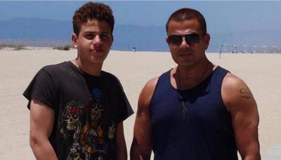 عمرو دياب يهنئ نجله بأغنيته الأولى