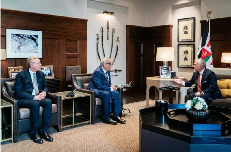 الملك الأردني يلتقي بوحبيب ويؤكد وقوف بلاده إلى جانب لبنان