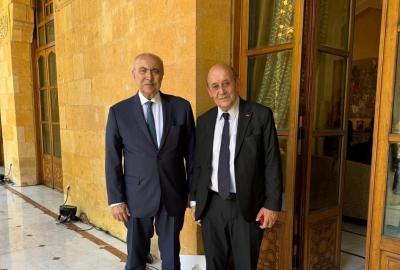 لقاء بين مخزومي ولودريان لبحث الاستقرار والإصلاحات في لبنان
