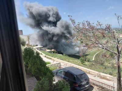 بالفيديو- غارات اسرائيلية بقاعا وجنوبا.. وحرائق واسعة في سهول القمح
