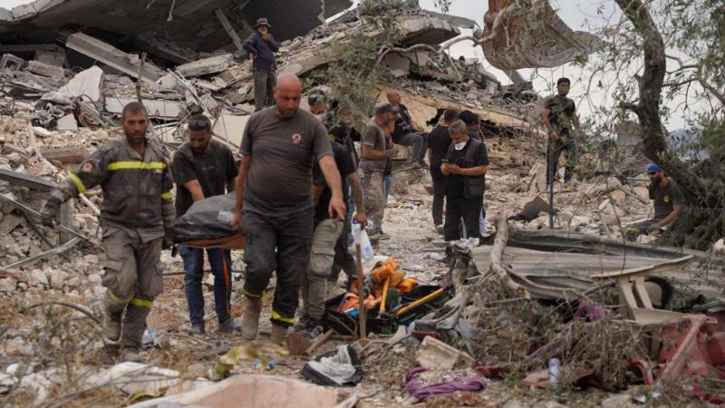 Lebanese Civil Defense: Recovery of 13 Victims and Road Clearing Operations