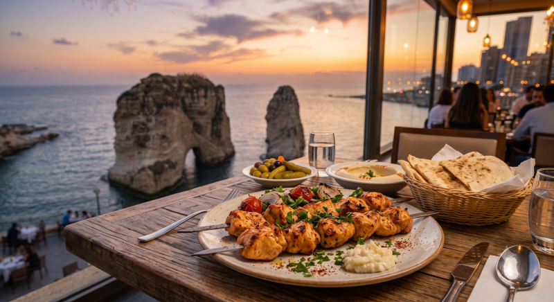 Discover the Best Shish Tawook in Raouché, Beirut