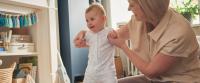 When does a child start walking?
