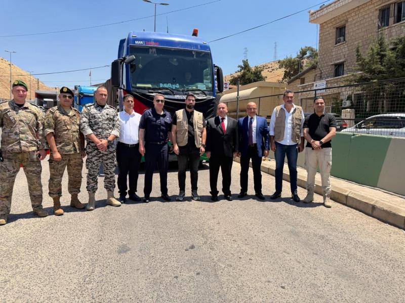 Jordan Dispatches Humanitarian Aid Convoy to Lebanon