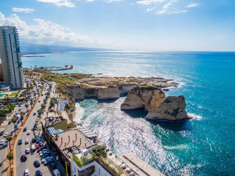 Raouche Hotels with Stunning Views of the Rock of Raouche