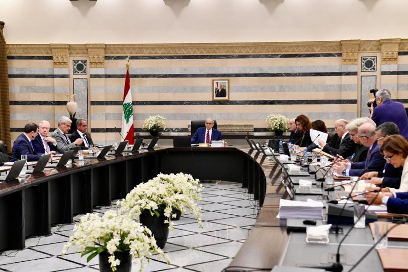 Prime Minister Nawaf Salam Chairs Cabinet Meeting at Serail