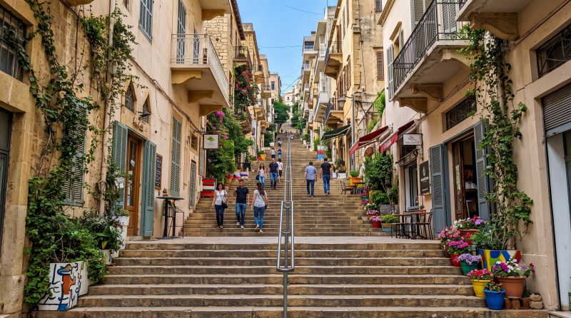 Discovering the Historical Stairs of Mar Nicolas in Beirut