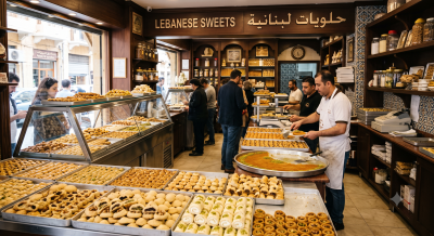 أفضل 5 محلات حلويات لبنانية