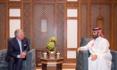ولي العهد السعودي يلتقي الملك الأردني في جدة