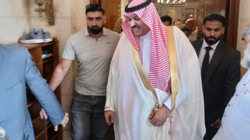 Saudi Ambassador Participates in Friday Prayers in Tripoli