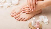 "Manicure and pedicure..."