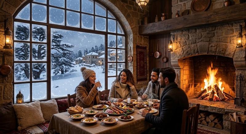 Top Restaurants in Lebanon for Winter Dining: Cozy Fireplaces and Snowy Views