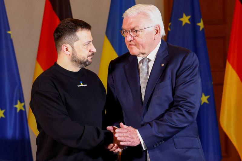 زيلينسكي يشكر ألمانيا على دعمها خلال زيارته برلين