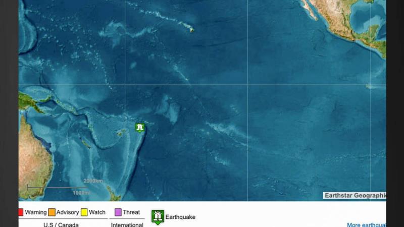 زلزال بقوة 7.4 درجة يضرب جزر تونغا.. ولا تحذير من تسونامي