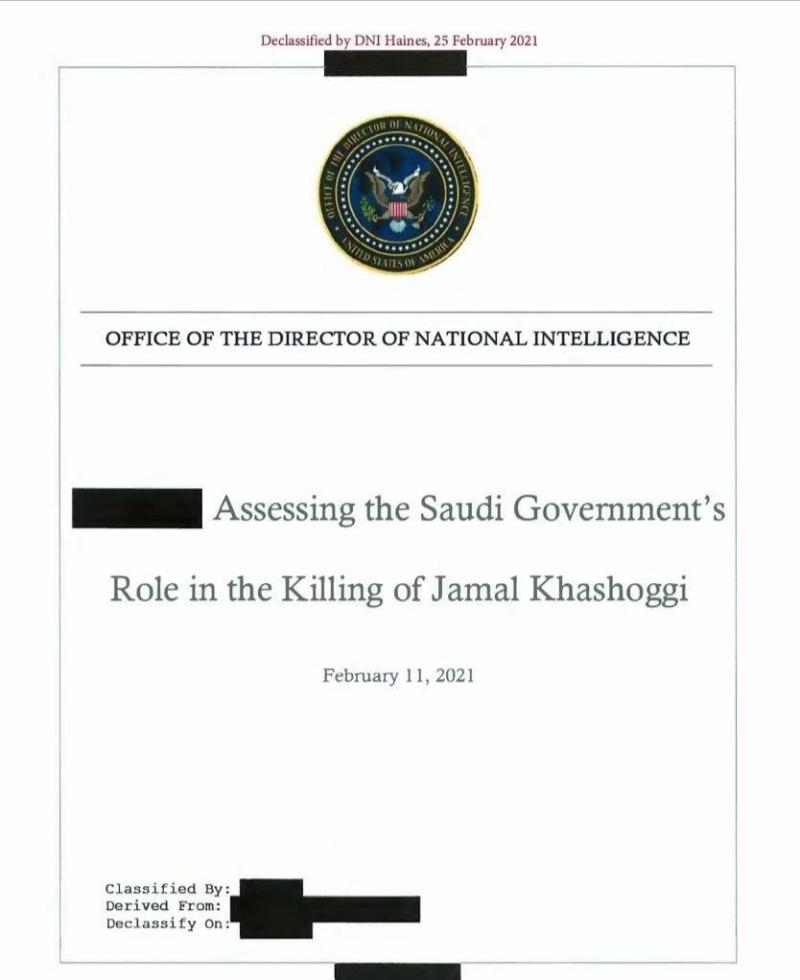 تقرير المخابرات الأمريكية يؤكد على موافقة ولي العهد السعودي الأمير محمد بن سلمان على قتل الصحفي السعودي جمال خاشقجي