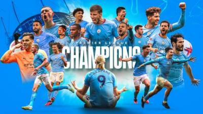 مانشستر سيتي بطل الدوري الإنكليزي