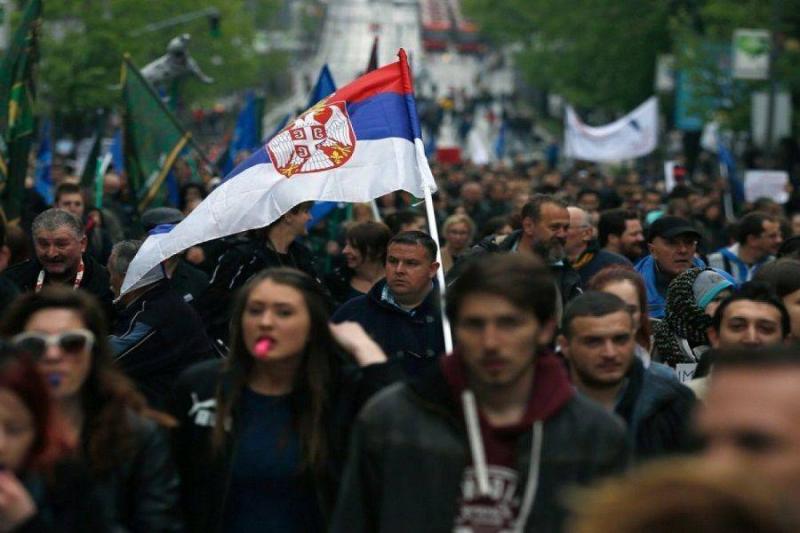 إحتجاجات في صربيا ضد تصاعد موجة العنف