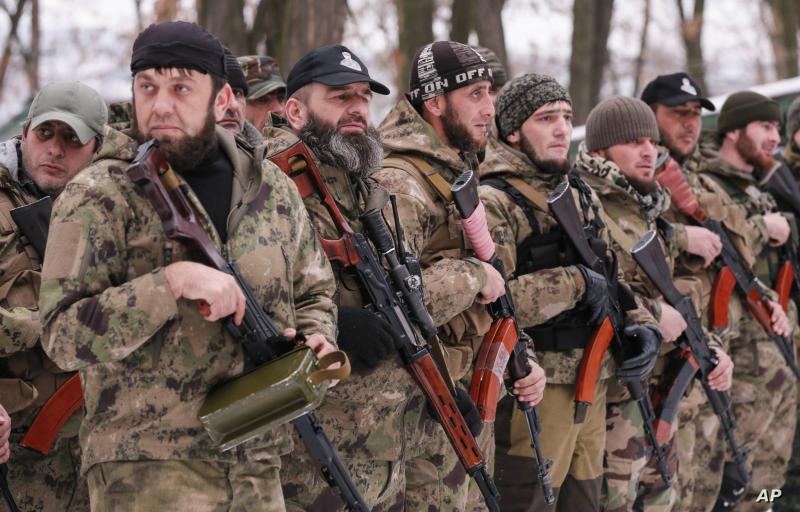 إرسال مقاتلين من الشيشان الى الحدود الروسية-الأوكرانية