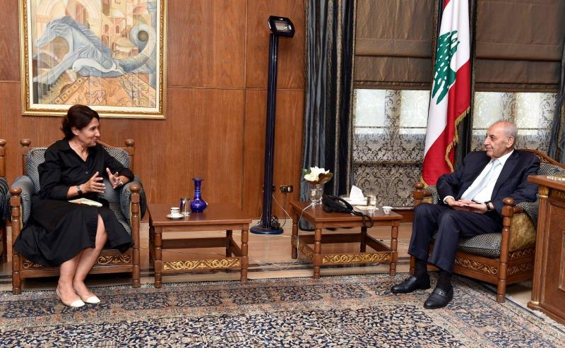 برّي عرض المستجدات السياسية والإستحقاق الرئاسي مع غريو