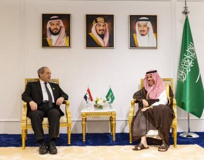بن فرحان يلتقي نظيره السوري على هامش اللقاء الوزاري