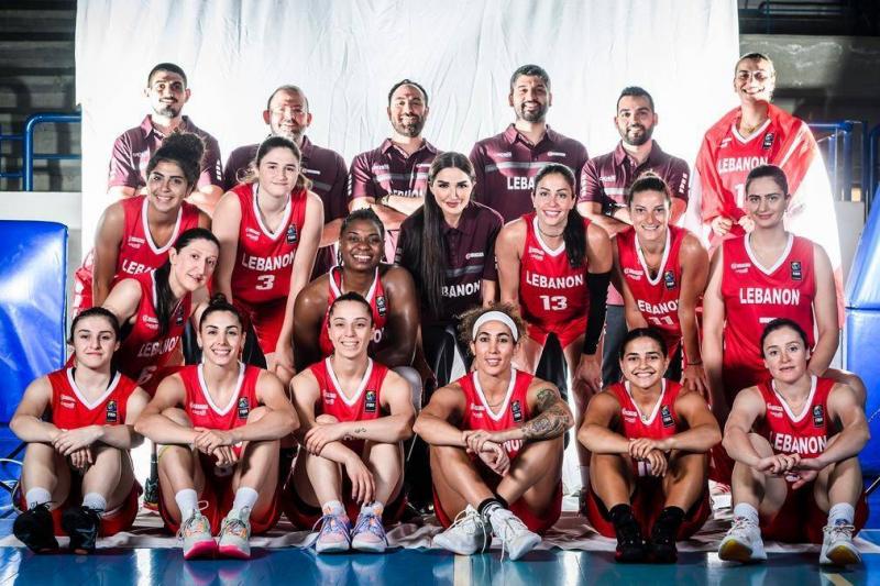 بعثة منتخب لبنان للسيدات بكرة السلة الى كأس آسيا