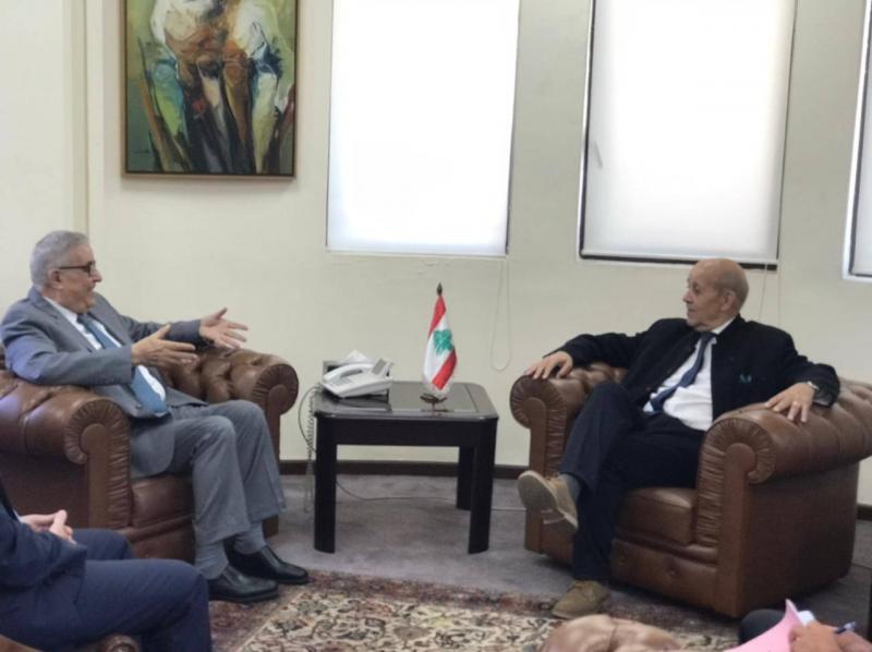 لودريان يختتم زيارته للبنان بلقاء بوحبيب