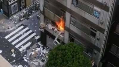 بالفيديو- إنفجار في طوكيو.. وإصابة 4 أشخاص